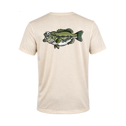 Synch Fishing Largemouth Ivory Tee